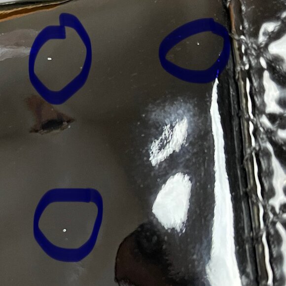 CHANEL Auth WOC Boy Reverso Lambskin Black Patent Leather Crossbody Bag Chain - Picture 8 of 16